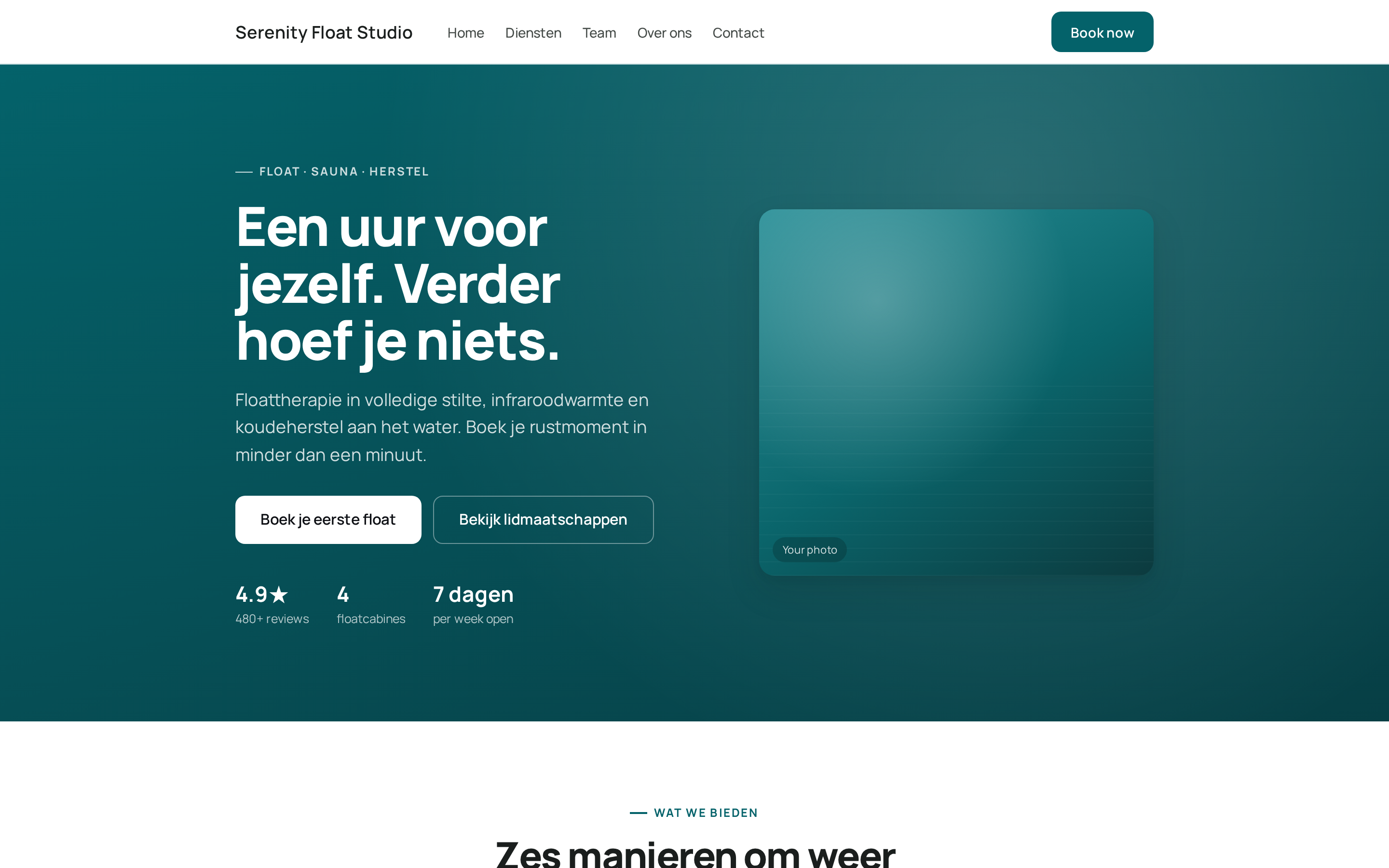 De publieke website van het centrum